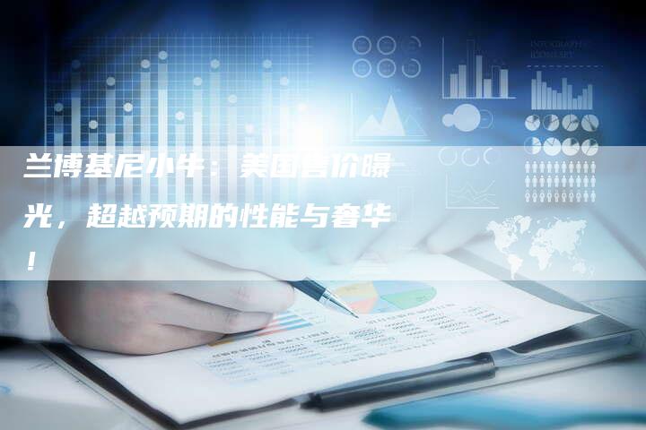 兰博基尼小牛:美国售价曝光,超越预期的性能与奢华!-新时代汽车网
